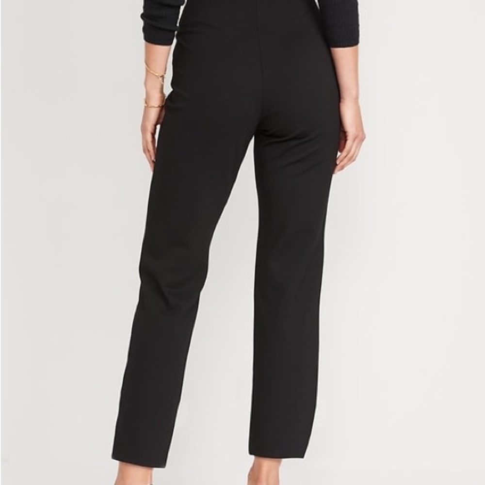 Old Navy L Tall Extra High-Waisted Stevie Straight Taper Ankle Pants